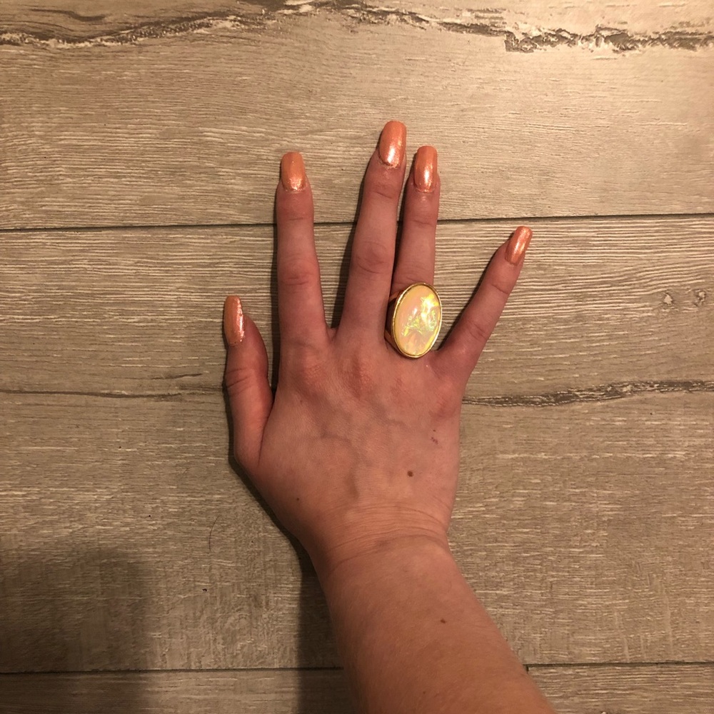 Large Opal Costume Ring